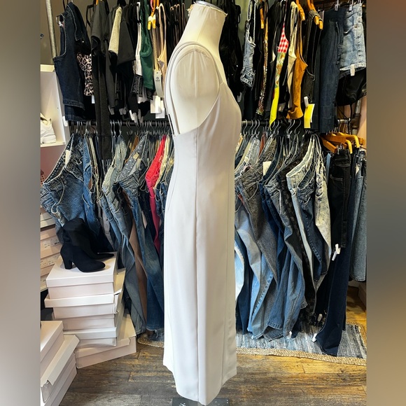 Vintage 90s crepe cutout rhinestone Dress - Picture 4 of 6